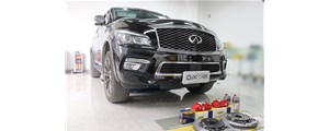圖文案例|英菲尼迪qx80后輪升級(jí)AP8540卡鉗