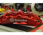 英菲尼迪FX35剎車改裝意大利brembo剎車套件，升級進口前六后四剎車卡鉗